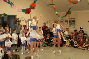 SGE-Kindertanzgruppe bei ihrem begeisternden Auftritt beim SGE-Kinderfasching