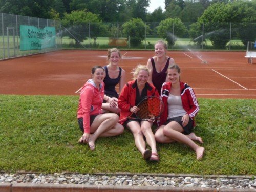 von links Julia Baumgartner, Marina Hartl, Alexandra Berger, Laura Ziegltrum, Isabell Widmann Damenmannschaft 2014 (1)