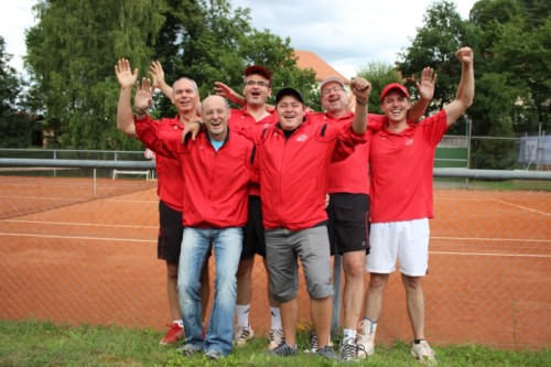 von links Hardy Kleinschmidt, Manfred Baumgartner, Rainer Hora, Tobias Berger, Oswald Prummer, Christian Ahle Meister 2014